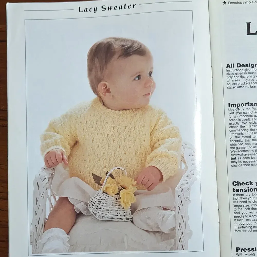 Little Stitches 2 in Peter Pan Baby Knitting Pattern Book
